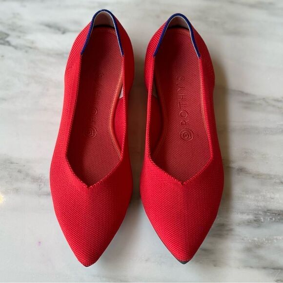 Rothy’s The Point Flats Flame - Picture 11 of 12